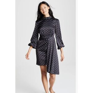 NWT Keepsake The Label Women's Hold Back Mock Neck Long Sleeve Mini Dress w/Sash